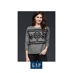 Gap merino wool blend boyfriend boxy relaxed cozy preppy effortless sweater M